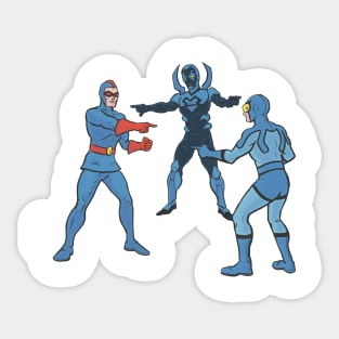 Blue Beetle, Blue Beetle, and Blue Beetle Sticker